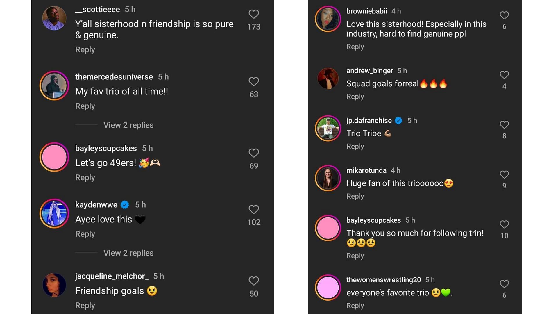 Fan reactions to Naomi's latest post